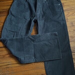 Brand New Old Navy Charcoal Corduroy Trousers men’s size 28 x 30